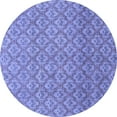 thumbnail image 1 of Ahgly Company Indoor Round Abstract Blue Modern Area Rugs, 7' Round, 1 of 4