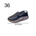 thumbnail image 1 of facefd Chaussures Décontractées pour Femmes Confortables à Enfiler Douces pour Intérieur Extérieur Marche Noir 36, 1 of 9