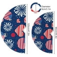 thumbnail image 3 of FMSHPON 4Th July American Independence Day Xmas Christmas Tree Skirt Stand Mat for Holiday Party Decoration Indoor Outdoor 36 inches, 3 of 6