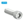 thumbnail image 3 of Uxcell 1/4-20 x 3/4" Hex Socket Cap Head Screw Bolt, 20Pcs 304 Stainless Steel 18-8, Machine Full Thread, 3 of 6