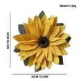 thumbnail image 3 of Wozhidaoke Artificial Sunflower Wreath Front Door Wreath Yellow Sunflower Daisy Wreath Spring Summer Wreath Front Door for Indoor Outdoor Home Wedding Window Wall Decor Yellow 29*28*6 Yellow, 3 of 7