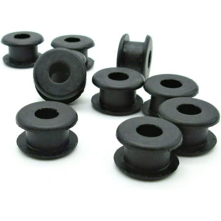 

Rubber Grommets for 7/16 Panel Hole - 1/4” ID x 5/8 OD Fits 1/4” Panel - Oil Buna-N Rubber Grommets - Black Rubber Grommet Round Rubber Grommet (10)
