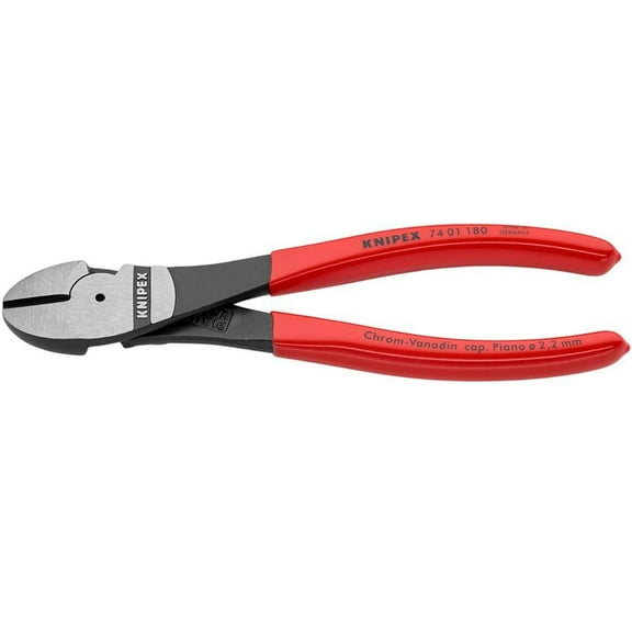 KNIPEX Tools - High Leverage Diagonal Cutters (7401180SBA)