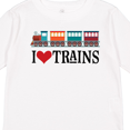 thumbnail image 4 of Inktastic I Love Trains Boys or Girls Long Sleeve Toddler T-Shirt, 4 of 5
