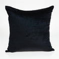 thumbnail image 1 of Parkland Collection PILE11191P Spano Black Square Transitional Pillow Cover with Poly Insert - 18 x 18 x 7 in., 1 of 2