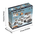 thumbnail image 3 of 2025 21-in-1 Education Solar Power Robot, STEM Toys for Ages 8-13, DIY Educational Science Building Toy, DIY Solar Power Building Kit Robotic Set for Teens Birthday with 210Pcs (21 in 1), 3 of 7