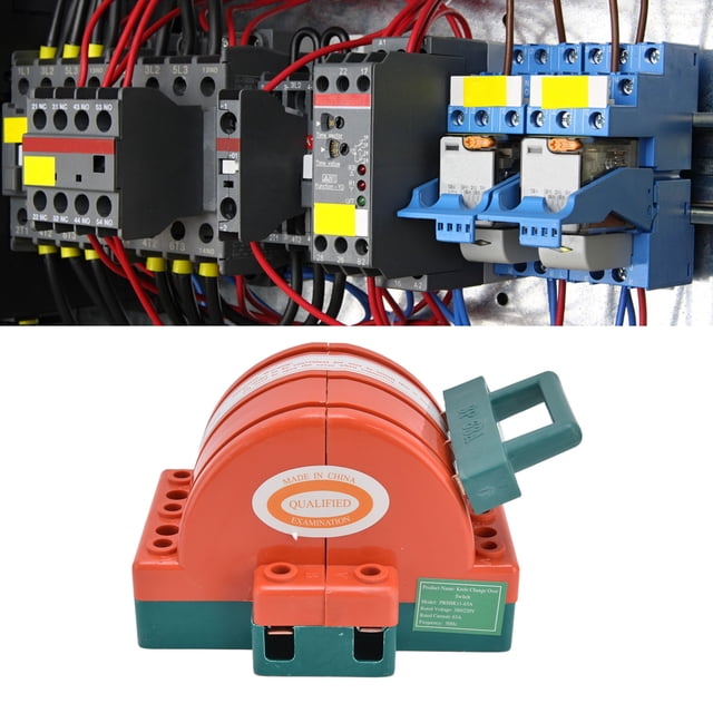 Power Disconnector Switch, Generator Easy Installation Disconnect Knife Switch 3P 63A Bidirectional for Power System for Household Appliances