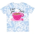 thumbnail image 3 of Inktastic I Love You a Latte Cute Valentine Coffee Pun Boys or Girls Toddler T-Shirt, 3 of 5