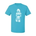 thumbnail image 2 of Marilyn Monroe Bandana Tattoo Pop Culture Men's Graphic T-Shirt, Light Turquoise, Large, 2 of 3