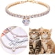 thumbnail image 3 of Collares para perros pequeños y medianos Collares de cadena para perros Collar blanco dorado para cachorros, 3 of 5
