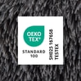 thumbnail image 6 of TOWN & COUNTRY LUXE CuddleTown Fuzzy Solid Donut Pet Bed, Soft, Cozy & Calming, Water Repellent, Non-Slip Bottom, 100% Machine Washable, Dark Grey, XS 19"x19"x7" Round, 6 of 6