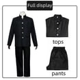 thumbnail image 2 of Anime Mob Psycho 100 Cosplay Mobu Saiko Hyaku Kageyama Shigeo Trajes Gakuran Negros Abrigo Pantalones Uniforme Escolar Disfraces de Halloween-u, 2 of 4
