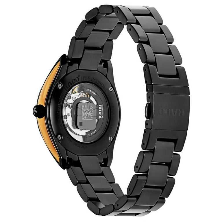 Rado HyperChrome Automatic Black Ceramic Mens Watch Date R32023152 Walmart