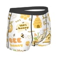 thumbnail image 3 of Bingfone Farm Bee Cute Honey Men's Underwear - Casual Stretch Boxer Briefs-Medium, 3 of 9