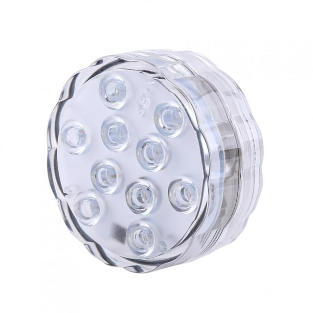 10 LED colorido RGB control remoto impermeable luces de acuario lámpara de decoración