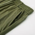 thumbnail image 4 of European Solid Color Splicing Pocket Elastic Straight Leg Pants For Men Casual Loose Trend Foreign Trade Sports Pants, 4 of 5