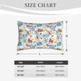 thumbnail image 6 of Balery Summer Stamp Bedding Queen Pillow Cases - Envelope Closure - Soft Brushed Microfiber Fabric - Shrinkage and Fade Resistant Pillow Cases-16"x24", 6 of 9
