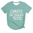 thumbnail image 2 of Fesfesfes Womens Tshirts Graphic Fashion Women's Casual Short Sleeve Round-Neck Printed Ladies Tops Blouse Womens Work Tops S(US:4), 2 of 5