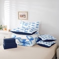 thumbnail image 6 of Castle Fairy Girly Ribbon Bow Bedding Comforter Set,Dreamy Blue Bow Tie Queen Bedding Sets, 6 of 8