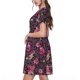 thumbnail image 2 of Disketp Rose Mix Leopard 2 para Vestido de Manga Corta para Mujeres, Vestidos de Verano para Mujeres, Casual y Holgado para la Playa, 2 of 6