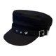 thumbnail image 2 of Gorra de béisbol plana para mujer, ajustable, 56-58 cm, estilo retro británico, estilo vendedor de periódicos Negro, 2 of 7
