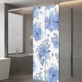 thumbnail image 3 of Blue Watercolor Floral Window Privacy Film, Spring Flower Abstract Art Static Cling UV Sun Blocking Heat Control Window Tint Day and Night, Non-Adhesive One Way Windows Privacy Cover 23.6''x59'', 3 of 7