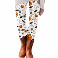 thumbnail image 5 of Leggings for Women Tummy Control Halloween High Waisted Athletic Soft Printed Workout Pants Fitness Clothing White M, 5 of 5
