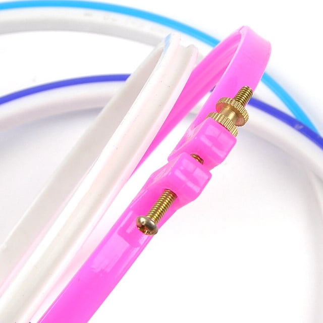1pc Plastic Embroidery Hoop Sugar Color stitch circle embroidery Embroidery embroidery tool cross Hoops Plastic Circle Cross Stitch Ring Tools Color Random