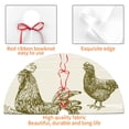thumbnail image 4 of Lsque Chickens Print Christmas Tree Skirt, Tree Skirt with Ties or Velcro, Perfect for Holiday Decorations, Halloween, and New Year-48", 4 of 7