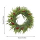 thumbnail image 3 of Uuiauoio Christmas Wreath Artificial Pine Garland with Berries Pinecones Bells for Front Door Wall Window Holiday Xmas Decorations Indoor Outdoor Home Party Festival, 3 of 8
