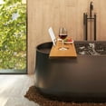 thumbnail image 6 of Teak Bathtub Tray, Wooden Bath Caddy for Bathtub, Bath Tub Wood Table for Tub, 6 of 10