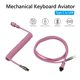 thumbnail image 1 of Cable en espiral para teclado mecánico de 104 teclas, Cable tipo C, Cable de puerto Usb personalizado, Cable en espiral de aviador para accesorios de teclado para juegos Tan Jianjun unisex, 1 of 2