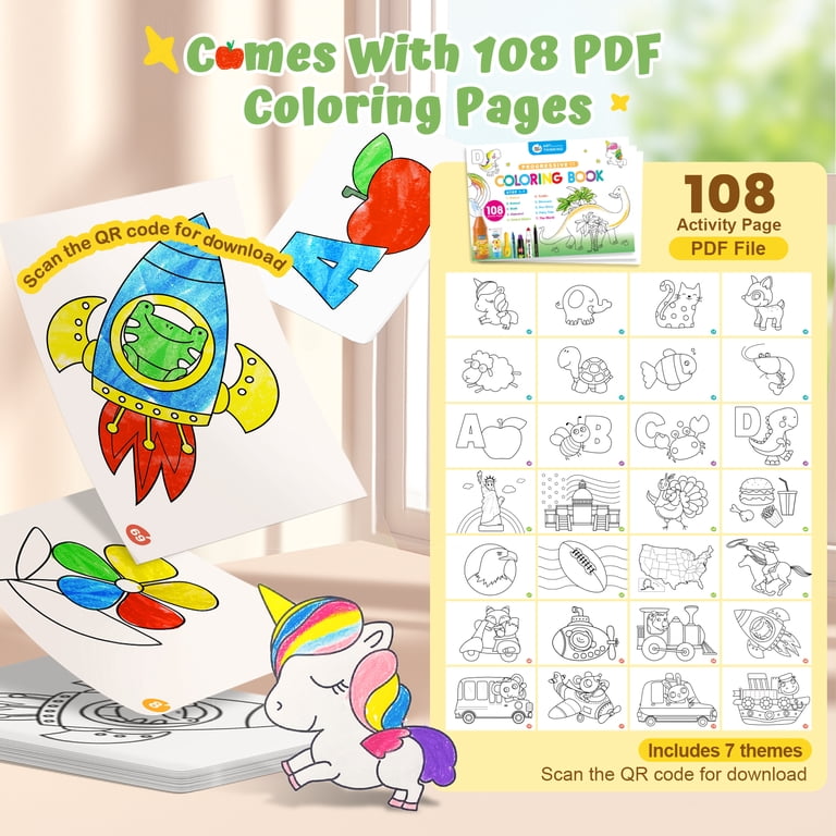 Jar Melo 36 Count Silky Smooth Jumbo Crayons for Toddlers