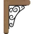 thumbnail image 3 of 3 1/2"W x 11 1/2"D x 14"H Tristan Craftsman Ironcrest Smooth Bracket, Western Red Cedar (1 1/2"W x 7 1/2"D x 10"H Iron Bracket), 3 of 5