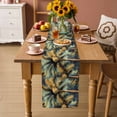 thumbnail image 3 of Palm Tree Cotton Linen Table Runner for Dining Kitchen, Retro Summer Botanical Tropical Plant Leaves Wedding Outdoor Party Tablerunners Decoration,Dresser Scarf Coffee Tablecloth Runners 13x90 Inches, 3 of 9
