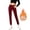08#Wine, variant on Fleece-Lined Leggings for Women Tummy Control Warm Winter Tights Stretchy Sherpa Insulated Thermal Leggings with Pockets Black XL