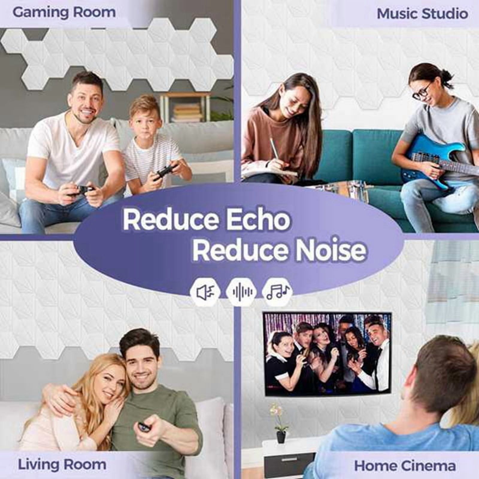 Self Adhesive Sound Proof Foam Wall Panels,for Acoustic Treatment