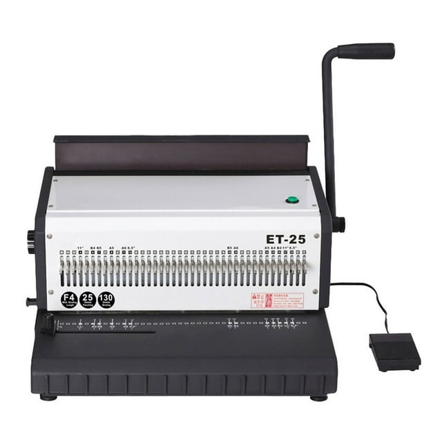 Machine à Reliure à Anneaux en Fer Électrique, Double Anneau en Fer, Perforatrice à 40 Trous, Machine à Reliure, Calendrier de Bureau, Calendrier, Machine à Reliure, Perforation à Pointe