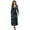 Butterfly, variant on Sunflower Printed Dresses for Women Long Sleeve A Line Dress V Neck Midi Dresses Wedding Guest Holiday Beach Long Dress, M