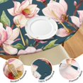 thumbnail image 4 of Round Fitted Tablecloth with Elastic Edges Fits 36"-44" Round Tables Pioneer Colorful Floral Waterproof Table Cover Washable Indoor and Outdoor for Party Kitchen Dinner Banquet Patio Picnic, 4 of 7