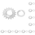 thumbnail image 1 of Greeniant Rueda de bicicleta de piñón fijo Cogs Anillos de bloqueo de piñón roscado Mantenimiento 13T 17T 10piezas, 1 of 6