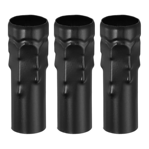 Uxcell Candle Socket Covers, 3.1 Inch Tall Chandelier Sleeves Candelabra Base Holder, Black 3 Pack