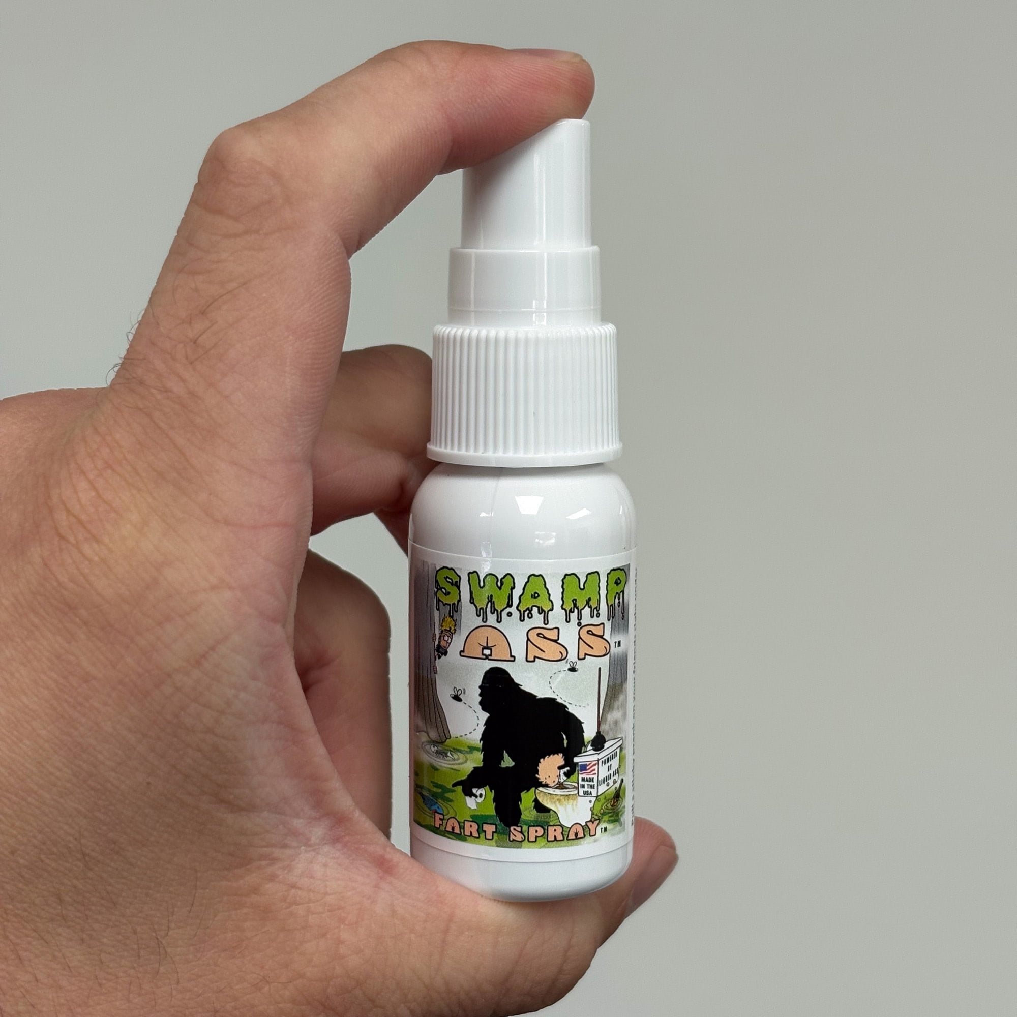 Liquid Ass: SWAMP ASS - 30ml, Prank Fart Spray, Stinky Gag Gift for Adults, Great for Pranks & A Good Laugh, Extra Strong Poop Spray, Non-Toxic, 14+