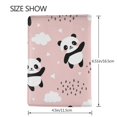 thumbnail image 3 of Pofeuu Panda Print Travel Document Organizer Passport Holder Men Women for Family (6.5 in x 4.5 in),Wallet Holder Credit Card Clutch Bag Case, 3 of 5