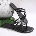thumbnail image 6 of Byworldtasic Women's Strappy Flat Sandals Dressy Ankle Strap Open Toe Summer Beach Slide, 6 of 9