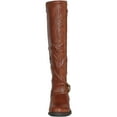 thumbnail image 3 of Qupid RELAX-39 Basic Casual Knee High Stacked Heel Buckle Riding Boot, 3 of 4
