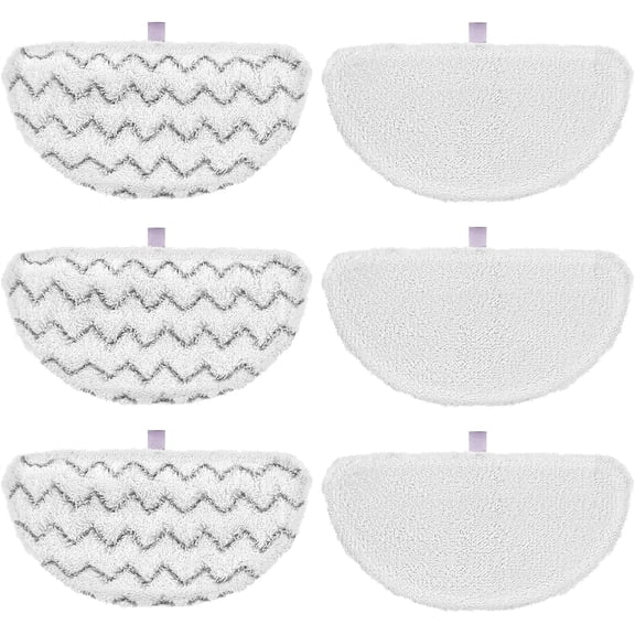 6 Pack 1940 for Bissell Steam Mop Pads for Bissell PowerFresh Steam Mop 1806 1544 1440 2075A 2685A 1940W 19404 Series, Model 19402 19408 1940a 1940f 1940q 1940t B0006 B0017, Part #5938#203-2633