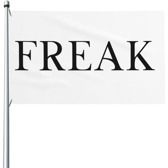Freak Flag Vivid Colors Uv Fade Resistant Perfect For Outdoor Indoor Home Decor 3x5 Ft Single Sided Polyester Banner With Brass Grommets