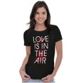 thumbnail image 3 of Love in the Air Anti Valentines Day Womens Slim Fit Graphic Tee Brisco Brands S, 3 of 4