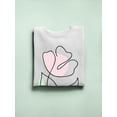 thumbnail image 3 of Line Art Flower Sweatshirt Women -Image by Shutterstock, Female Large, 3 of 4